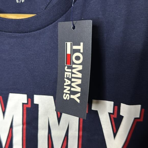 NWT Tommy Hilfiger Bold Big Tommy Jeans Logo T-Shirt Mens Size Small - Picture 5 of 5